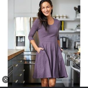 Pact fit and flare dress